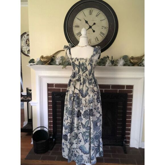 Paisley summer dress bow tie straps - Picture 2 of 5